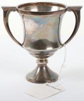 A Motor Cycling Club silver trophy cup, James Fenton & Co, Birmingham 1913, engraved ‘W.L.M.C.C Hill Test June 17th 1912 A.C. Robbins’