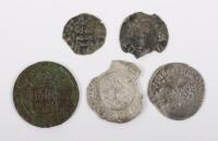 Continental coinage, John the Fearless Duke of Burgundy Blanc, Louis IX Denier Tournois, United Netherlands Two Stuivers, Sancho I Dobler Majorca, Philip III Eight Maravedis
