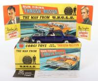 Corgi Toys 497 The Man From Uncle Gun Firing “Thrush Buster” Oldsmobile, Scarce spun wheels version