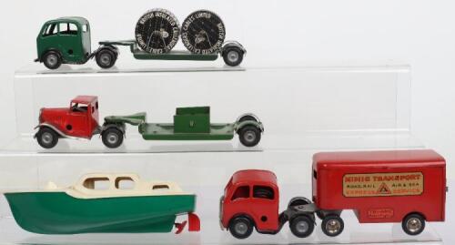 Three Tri-ang Minic clockwork Articulated lorries