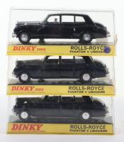 Three Boxed Dinky Toys 152 Rolls Royce Rolls Royce Phantom V Limousine Models