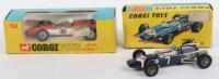 Two Boxed Vintage Corgi Toys Racing Cars