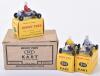 Three French Dinky 512 Leskokart Midjet Karts in Trade Box - 2