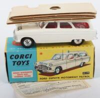 Corgi Toys 419 Ford Zephyr Police Motorway Patrol,