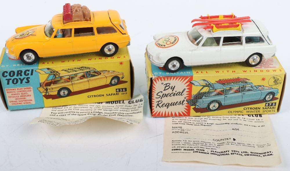 Au944 Corgi Toys 1/43 Citroen Id19 Safari Wild Life Preservation Jaune