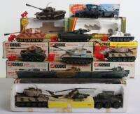 Collection of Vintage Corgi Toys Boxed Military Models