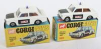 Two Corgi Toys boxed 506 Police Panda Sunbeam Imps