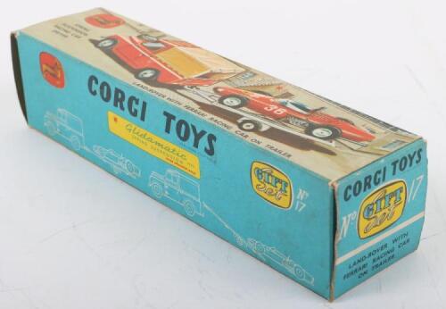 Corgi Land Rover Racing Set Corgi Toys Gift Set 17 Land-Rover with Ferrari Racing Car on trailer