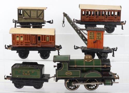 A Bing 0 Gauge LNER Locomotive & Tender