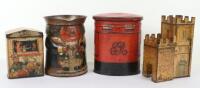 Four Biscuit Tins