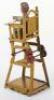 Meier Germany Tinplate Penny Toy Child in High Chair - 2