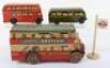 Wells London Tinplate Double Decker Bus - 2