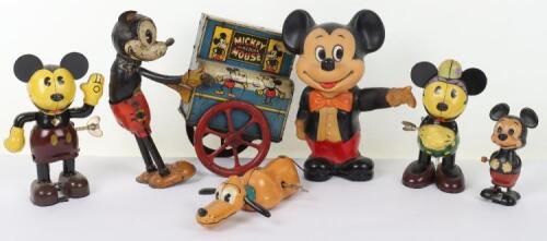 Distler tinplate Mickey Mouse Organ Grinder