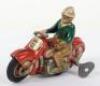 Schuco Curvo 1000 Tinplate ‘The Dare-Devil Racer on Motorbike - 2