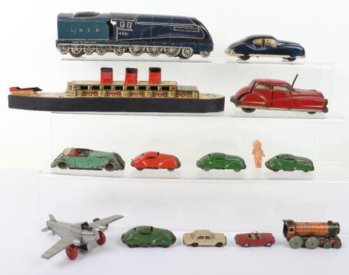 Mixed quantity of Tinplate toys