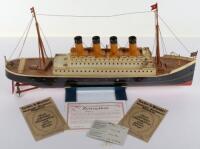 A Tucher & Walther Contemporary clockwork tinplate model of the 'Titanic’ Ship'