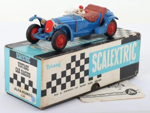 Boxed Scalextric C/65 Vintage Car Racing Alfa Romeo (1933)