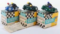 Three Vintage Boxed Scalextric Racing Motorcycles