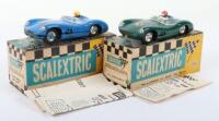 Two Vintage Boxed Scalextric Aston Martins DBR1