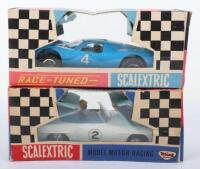 Scalextric C775 Mercedes Benz 190SL, pale blue body, RN. 4 and Race Tuned C15 Ford Mirage