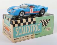 Boxed Race Tuned Spanish Scalextric Vintage Ford G.T. C-35 Slot Racing Car