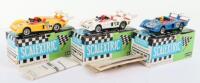 Three French Scalextric Alpine Renault 2000 Turbo Slot Cars