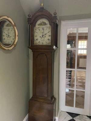 A 19th century mahogany longcase clock, George Suggate, Halesworth