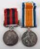 An Unusual Pair of Medals Covering Service from the Burma Campaign of 1885 Through to the First World War - 2