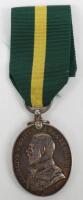 George V Territorial Force Efficiency Medal to a to a WW1 Royal Artillery Officer Who Went On To Serve As A Major in WW2