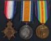 Great War HMS Falcon 1914 Casualty Medal Group - 2