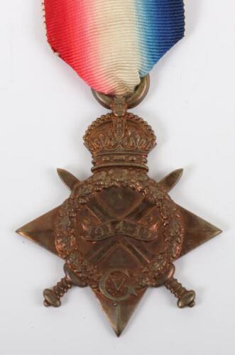 Great War Military Cross Winners 1914-15 Star Medal, West Kent Yeomanry and Royal Artillery