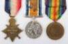 1914-15 Star Medal Trio Royal Field Artillery - 3