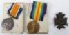 WW1 1917 Casualty Medal Pair and Memorial Plaque Kings Royal Rifle Corps - 2