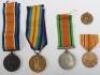 WW1 689th Motor Transport Company Army Service Corps Salonica Casualty Medal Pair - 3