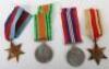 Scarce WW2 East Africa 1940 Worcestershire Regiment Officers Casualty Medal Group of Five - 4