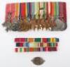 The Impressive Second World War Far East Order of the British Empire Group of Twelve for Service in both World Wars with a Maximum Campaign Star Entitlement