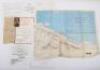 WW2 French Croix du Guerre Medal and D-Day Invasion Map of Sergeant H J Mullinex, Mentioned in Despatches for D-Day and Later Operations in Normandy Whilst Serving with 101 Beach Sub-Area Signals, Royal Corps of Signals