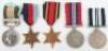 * Medal Group of 4 for Service in the Indian Army Prior to and During WW2