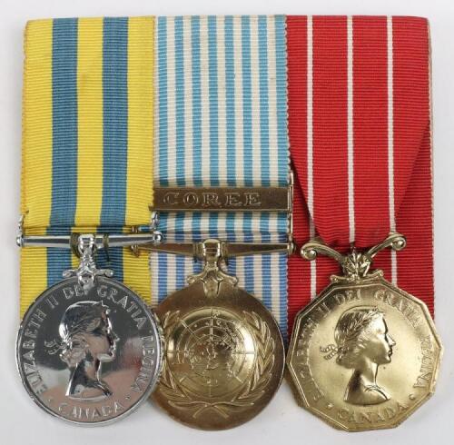 * Canadian Korean War Medal Group of Three