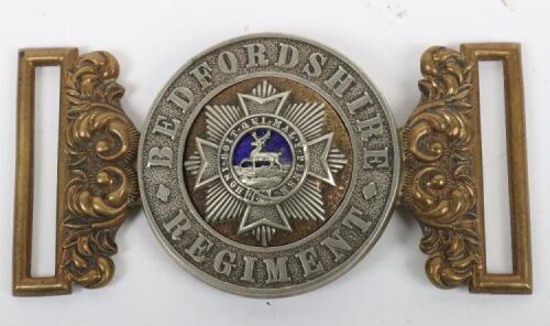 Victorian Bedfordshire Regiment Officers Waist Belt Clasp