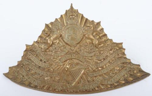 Post 1902 5th Royal Irish Lancers Others Ranks Lance Helmet Plate