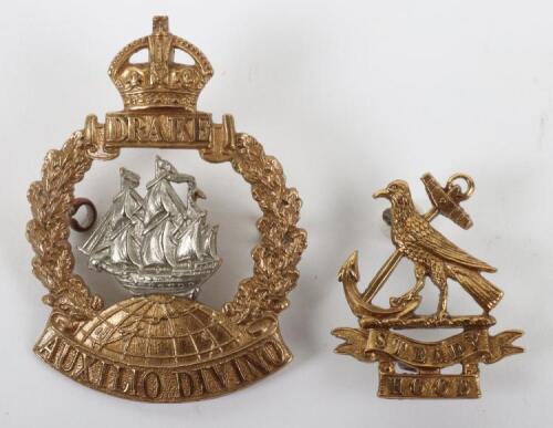 WW1 Royal Naval Division Drake Battalion Cap Badge