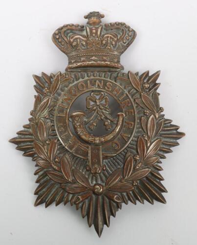 Victorian 1st Lincolnshire Rifle Volunteer Corps Other Ranks Helmet Plate