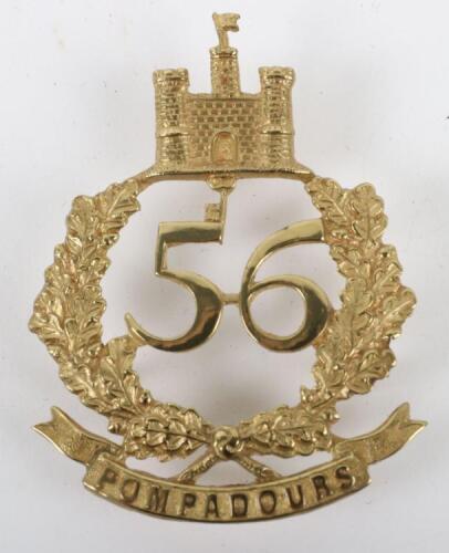 British 56th (West Essex) Regiment of Foot Bandsman Pouch Badge