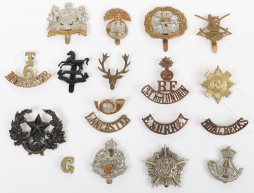 Selection of British Cap Badges and Shoulder Titles