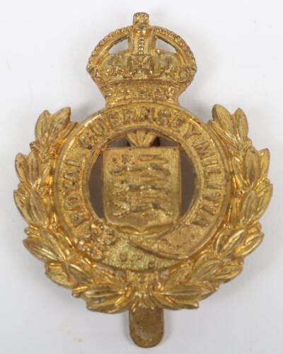 Rare Royal Guernsey Militia Cap Badge