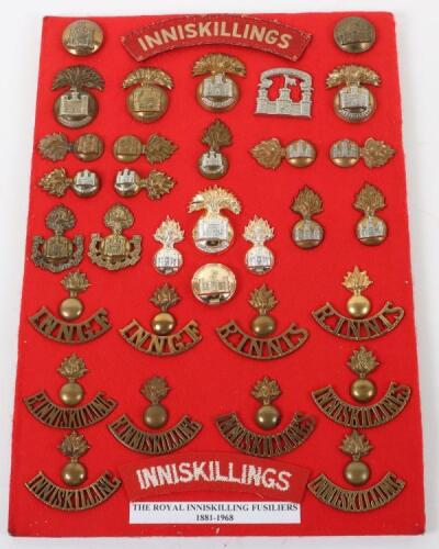 Collection of Badges and Insignia of the Royal Inniskilling Fusiliers