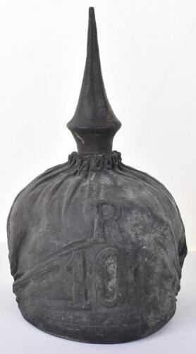 Superb Quality Bronze Officers Pickelhaube of Reserve Regiment 101st (2nd Royal Saxon) Grenadiers &ldquo;Emperor William, King of Prussia&rdquo;