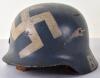 WW2 German “War Trophy” Brest France Steel Combat Helmet