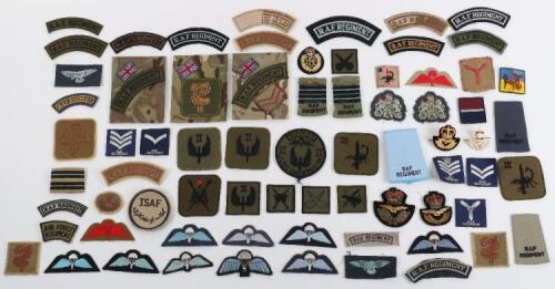 Quantity of Modern RAF Regiment Cloth Insignia